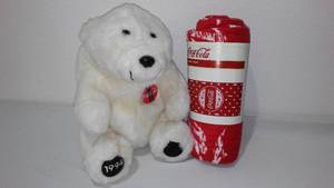 lot 687 image: Coca-Cola, Coke Beach Towel And Collectible Bear.