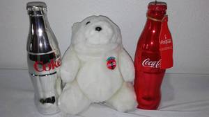 lot 705 image: Coca-Cola, Coke Anniversary Bottles (2) Coke Is Numbers