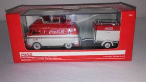 lot 724 image: Coca-Cola, Coke 1960 Volkswagen T1 Kombi Van And Trailer Replica. 1
