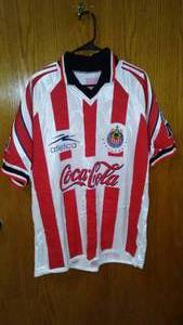 lot 726 image: Coca-Cola, Coke  Vintage Deportivo Fc Guadalajara Chivas Athletica Coca Cola Jersey