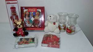 lot 743 image: Coca-Cola, Coke Holiday Plates, Glasses, Beanie, Nutcracker And More.