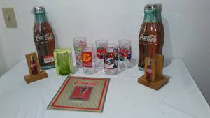 lot 747 image: Coca-Cola, Coke Glasses (6) Tins (2) And More.