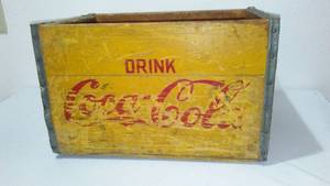 lot 760 image: Coca-Cola, Coke Vintage Wood Crate  Fargo, ND