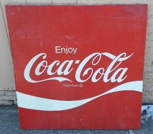 lot 670 image: Vintage Metal Cola Sign.