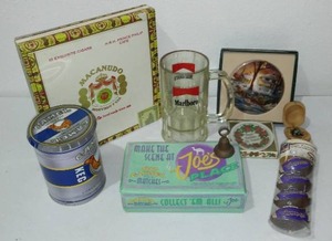 lot 612 image: Collectibles. Joe Camel, Marlboro, Vikings, Terry Redlin And More.