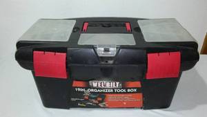 lot 613 image: Wel-Bilt 19 in. Organizer Toolbox with Contents.