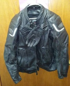 lot 633 image: Cortech Riding Jacket with Gloves.