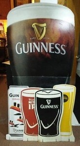 lot 710 image: Guiness Cardboard Signs (5).
