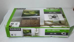 lot 711 image: Sanus Vuepoint 47-75 in. TV wall mount.