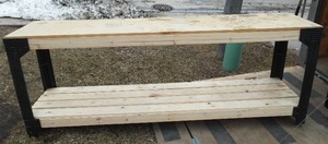 lot 771 image: Wooden Workbench, Sturdy, Heavy Duty.