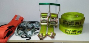 lot 766 image: Ratchet Straps (5) and Forearm Forklift