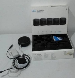 lot 824 image: Blink Outdoor Camera and Alexa Echo Dot
