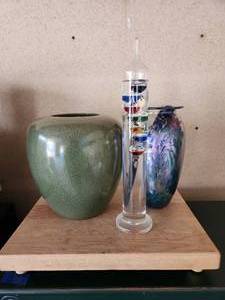 lot 99 image: Vases and Weather Meter