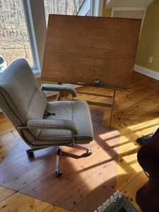 Easel and Chair