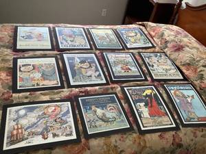 lot 65 image: Childrens Book Cover Prints
