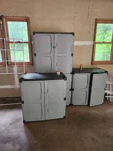 lot 137 image: Plastic Storage Cabinets