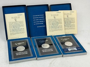 lot 16 image: Three Mint State GSA CC Morgan Silver Dollars