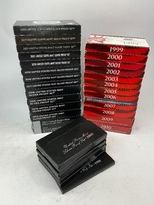 lot 22 image: COMPLETE Run of Silver Proof Sets 1992-2024