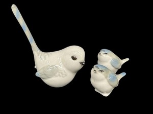 lot 35 image: Set of Three Vintage Bird Figurines, Made in USSR