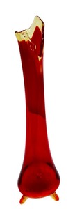 lot 145 image: Vintage Mid Century Amberina L.E. Smith Swing Vase