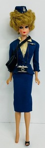 lot 121 image: Vintage 1962 Mattel Barbie Bubble Cut American Airlines Stewardess