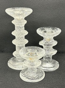 lot 11 image: Three Iittala Festivo Candle Holders