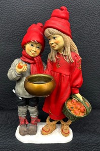 lot 74 image: Candy Designs of Norway Candleholder Figurine