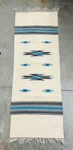 lot 37P image: Vintage Navajo Wool Tapestry  Rug