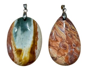 lot 25J image: Wonderstone Jasper Pendant and Desert Jasper Pendant