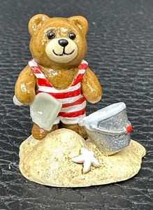 lot 34A image: Wee Forest Folk  - Seaside Teddy  T-07 - 1985