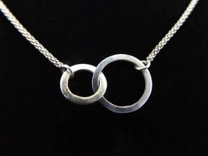 lot 43 image: .925 Sterling Silver Ring Necklace