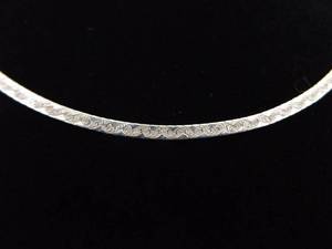 lot 45 image: .925 Sterling Silver Etched Necklace