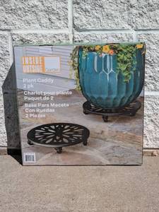 lot 15 image: INSIDE OUTSIDE GARDEN PLANT CADDY 2PK.