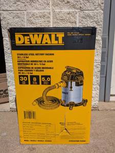 lot 21 image: DEWALT STAINLESS STEEL WETDRY VACUUM