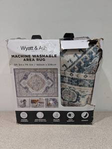 lot 118 image: NEW WYATT & ASH GERALDINE MACHINE WASHABLE AREA RUG