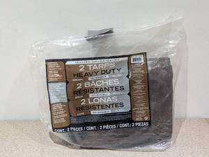 lot 93 image: 2 HEAVY DUTY TARPS