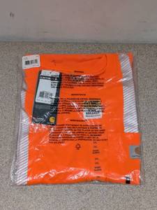 lot 65 image: BRAND NEW CARHARTT HIGH VISIBILITY 3XL SHORT SLEEVE SHIRT (ORANGE)