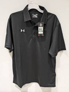 lot 39 image: NEW UNDER ARMOUR LARGE GOLF POLO (BLACK)