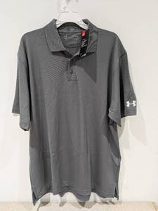 lot 42 image: NEW UNDER ARMOUR EXTRA LARGE GOLF POLO (GRAY)