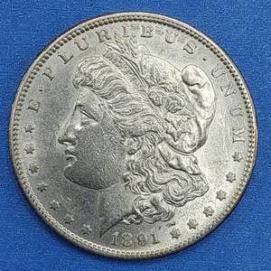 lot 19 image: 1891-S Morgan Silver Dollar Higher Grade