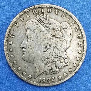 lot 20 image: 1892-S Morgan Silver Dollar