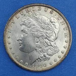 lot 38 image: 1900 Morgan Silver Dollar Higher Grade