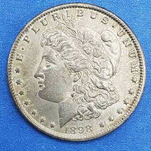 lot 40 image: 1898-O Morgan Silver Dollar Higher Grade