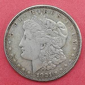 lot 107 image: 1921-D Morgan Silver Dollar