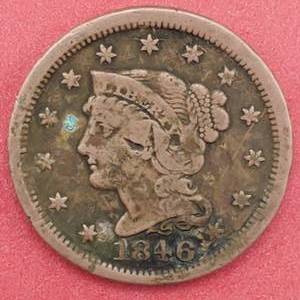 lot 114 image: 1846 Large Cent Higher Grade
