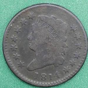 lot 122 image: 1814 Large Cent, Plain 4
