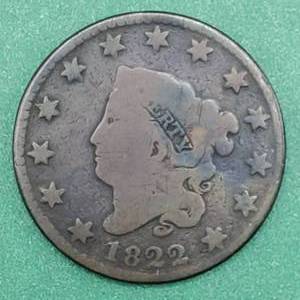 lot 124 image: 1822 Large Cent