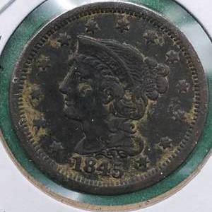 lot 126 image: 1845 Large Cent