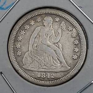 lot 134 image: 1842-O Seated Libertry Dime Mid-Higher Grade