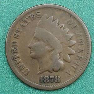 lot 142 image: 1878 Indianhead Cent